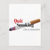 Rauchen beenden postkarte (Vorderseite)