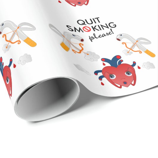 Rauchen bitte aufgeben geschenkpapier (Rolleneckpunkt)