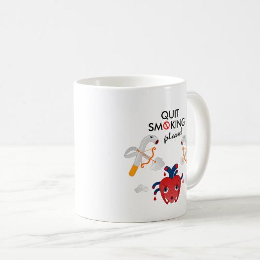 Rauchen bitte aufgeben kaffeetasse (VorderseiteRechts)