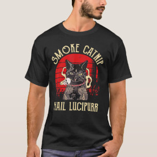 Rauchen Catnip Hail Lucipurr Katze Rauchen T-Shirt
