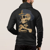 Rauchen Cowboy Skeleton Hoodie (Rückseite)