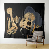 Rauchen Cowboy Skeleton Wandteppich (Beispiel (Horizontal))