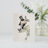 Rauchen des Teufels Postkarte (Stehend Vorderseite)