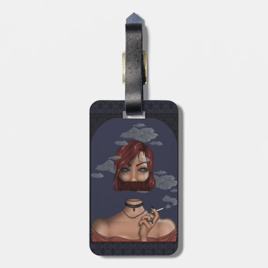 rauchen gepäckanhänger (Rückseite vertikal)