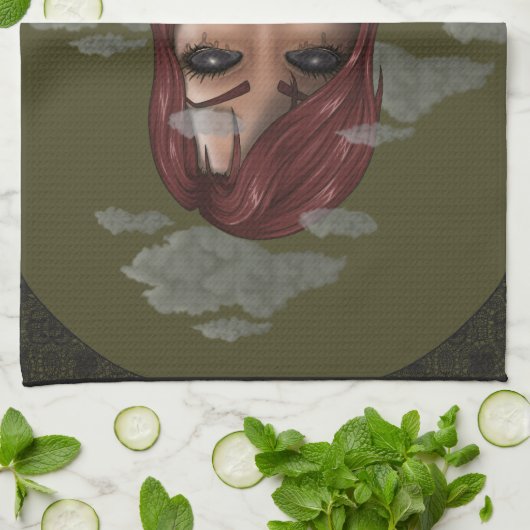 rauchen geschirrtuch (Gefaltet)