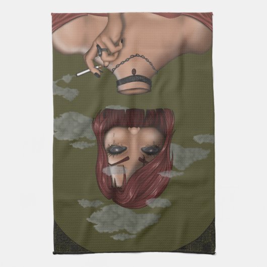 rauchen geschirrtuch (Vertikal)