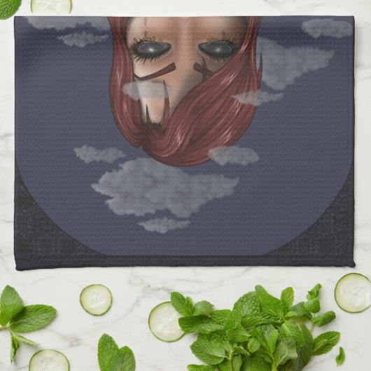 rauchen geschirrtuch (Gefaltet)