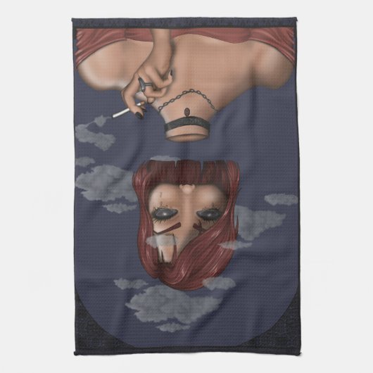 rauchen geschirrtuch (Vertikal)