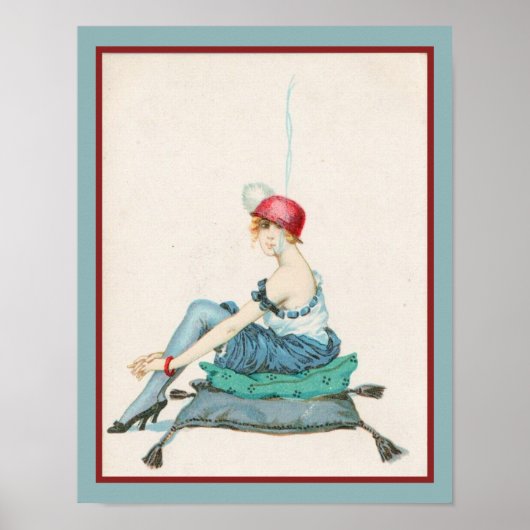 Rauchen im 20er Jahre Poster (Vorne)