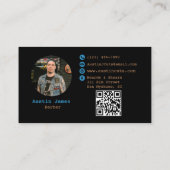 Rauchen im Industriedesign Barber Business Card Visitenkarte (Rückseite)