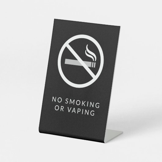 Rauchen im Inneren Sockelschild (Vorderseite)