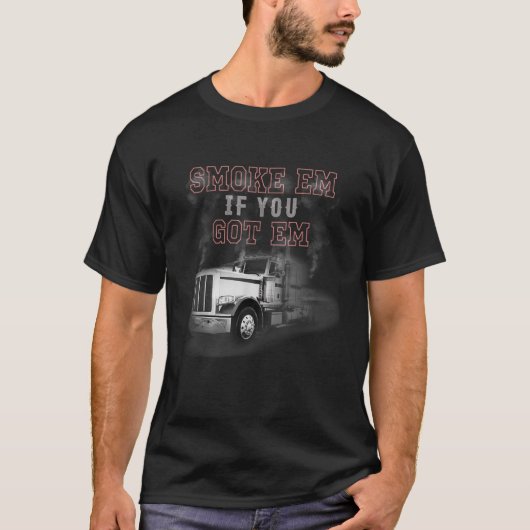 Rauchen im Straßenverkehr, wenn Sie Lkw-Liebhaber T-Shirt (Vorderseite)