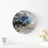 Rauchen in brennenden Räumen Metaphysische Esoteri Große Wanduhr (Zuhause)