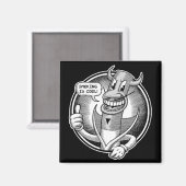 Rauchen ist Cool Magnet (Vorderseite/Rückseite)