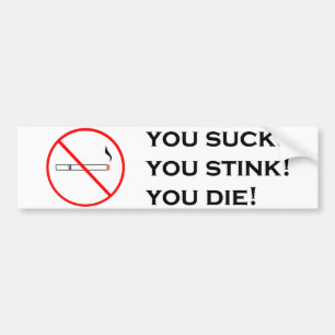 Rauchen, nicht attraktiv! autoaufkleber