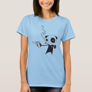 Rauchen Panda mit Pistole Vintagen Frauen Tee