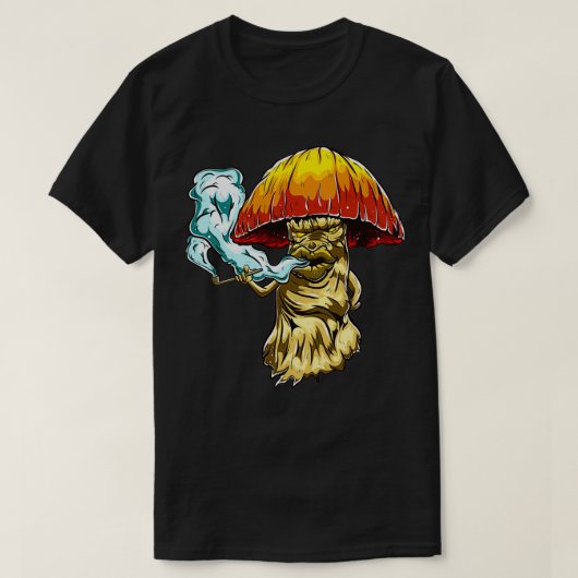 Rauchen Pilzmittel Pipe Psychedelic Magic Mush T-Shirt (Design vorne)