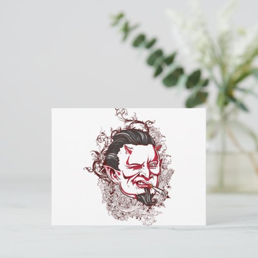 Rauchen Postkarte (Stehend Vorderseite)