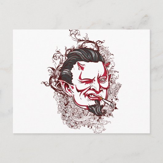 Rauchen Postkarte (Vorderseite)