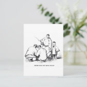 Rauchen Postkarte (Stehend Vorderseite)