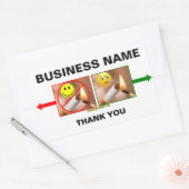 RAUCHEN/RAUCHEN RECHTECKIGER AUFKLEBER (Umschlag)