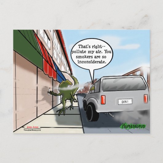 Rauchen rücksichtslos? postkarte (Vorderseite)