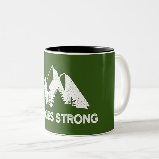 Rauchen stark zweifarbige tasse (VorderseiteRechts)