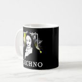 Rauchen Techno Nun Religion Elektronische Bassmusi Kaffeetasse (Vorderseite Links)