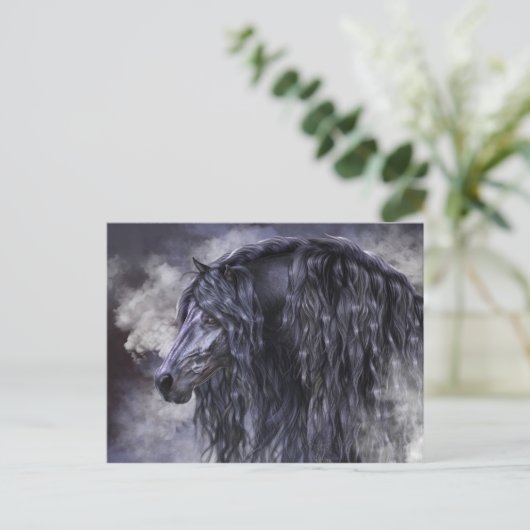 Rauchen und Ebony Postkarte (Stehend Vorderseite)