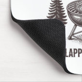 Rauchen und Wangenklatschen Witzige Grillen Fleisc Mousepad (Ecke)