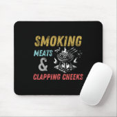 Rauchen und Wangenklatschen Witzige Grillen Fleisc Mousepad (Mit Mouse)