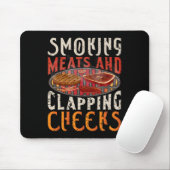 Rauchen und Wangenklatschen Witzige Grillen Fleisc Mousepad (Mit Mouse)