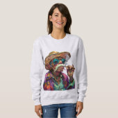 Rauchen und Weisheit Sweatshirt (Vorne ganz)