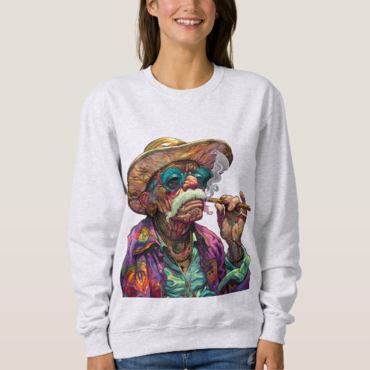 Rauchen und Weisheit Sweatshirt (Vorderseite)