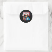 Rauchen Unkraut 1 Runder Aufkleber (Tasche)