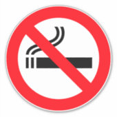 Rauchen verboten aufkleber (Vorderseite)