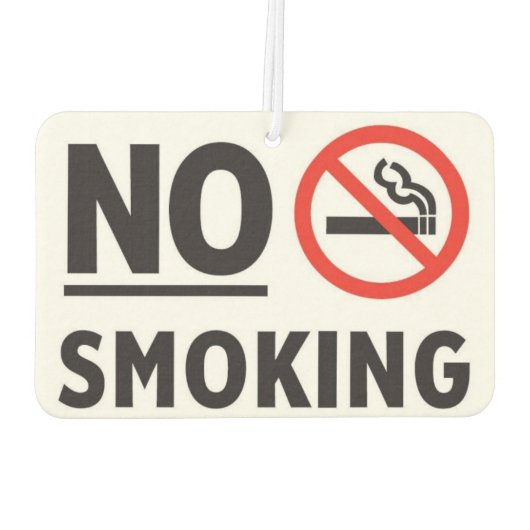 Rauchen verboten autolufterfrischer (Rückseite)