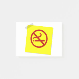 Rauchen verboten post-it klebezettel