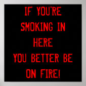 Rauchen verboten poster (Vorne)