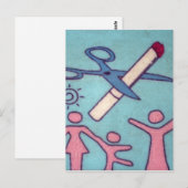 Rauchen verboten postkarte (Vorne/Hinten)