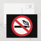 Rauchen verboten postkarte (Vorne/Hinten)