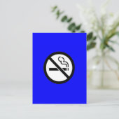 Rauchen verboten postkarte (Stehend Vorderseite)