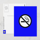 Rauchen verboten postkarte (Vorne/Hinten)