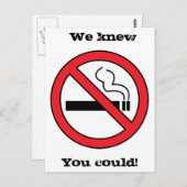 Rauchen verboten postkarte (Vorne/Hinten)