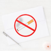 Rauchen verboten runder aufkleber (Umschlag)