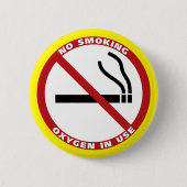 Rauchen verboten - Sauerstoff in Gebrauch - kein F Button (Vorderseite)