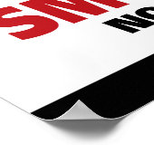 Rauchen verboten - Sauerstoff in Gebrauch - kein F Poster (Ecke)