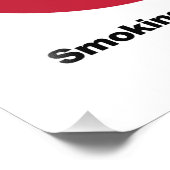 Rauchen verboten. Vaping erlaubt Fotodruck (Ecke)