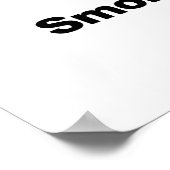 Rauchen verboten. Vaping erlaubt Poster (Ecke)