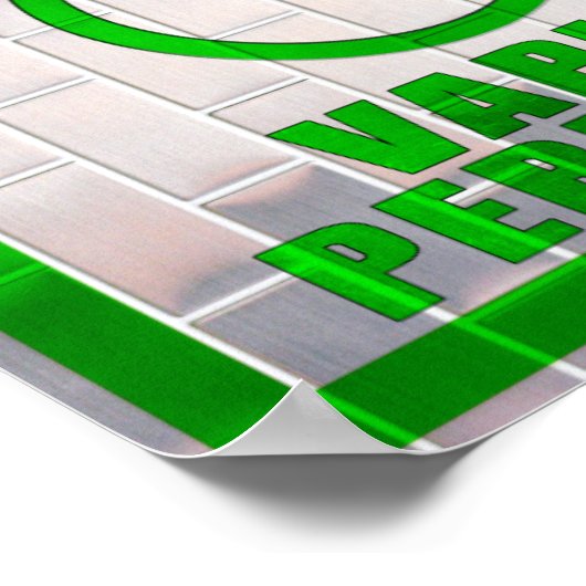 Rauchen verboten, Vaping erlaubt Poster (Ecke)